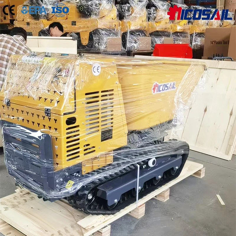 

Custom Mini Dumper Crawler Portable Dumper Mini Transporter Hydraulic Mini Truck