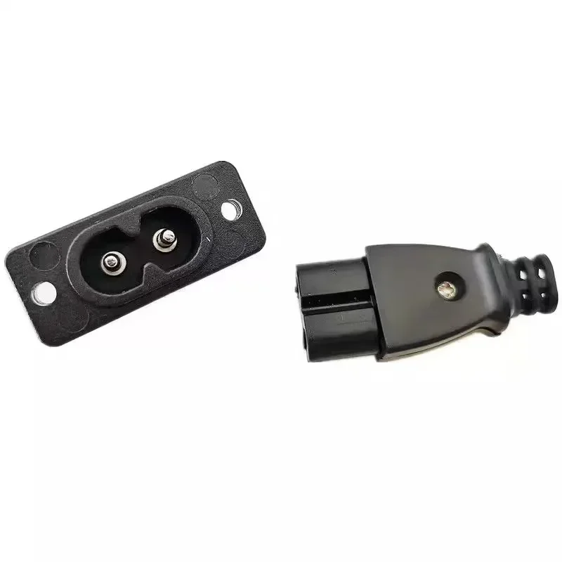 5 セット AC 2.5A 5A 250v C8 オス電源ソケット C7 メスプラグ電源コンセント埋め込み電気コネクタコネクタ 35 ミリメートル * 15 ミリメートル