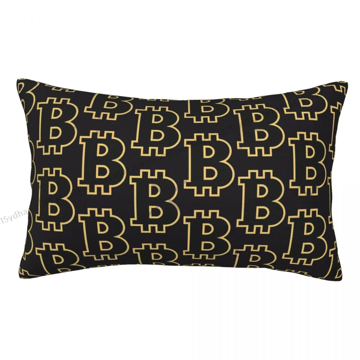 

Bit Coin Millionaire Polyester Pillowcase Bitcoin Virtual Currency Bedroom Decorative Breathable Pillow Cover Pillowcase