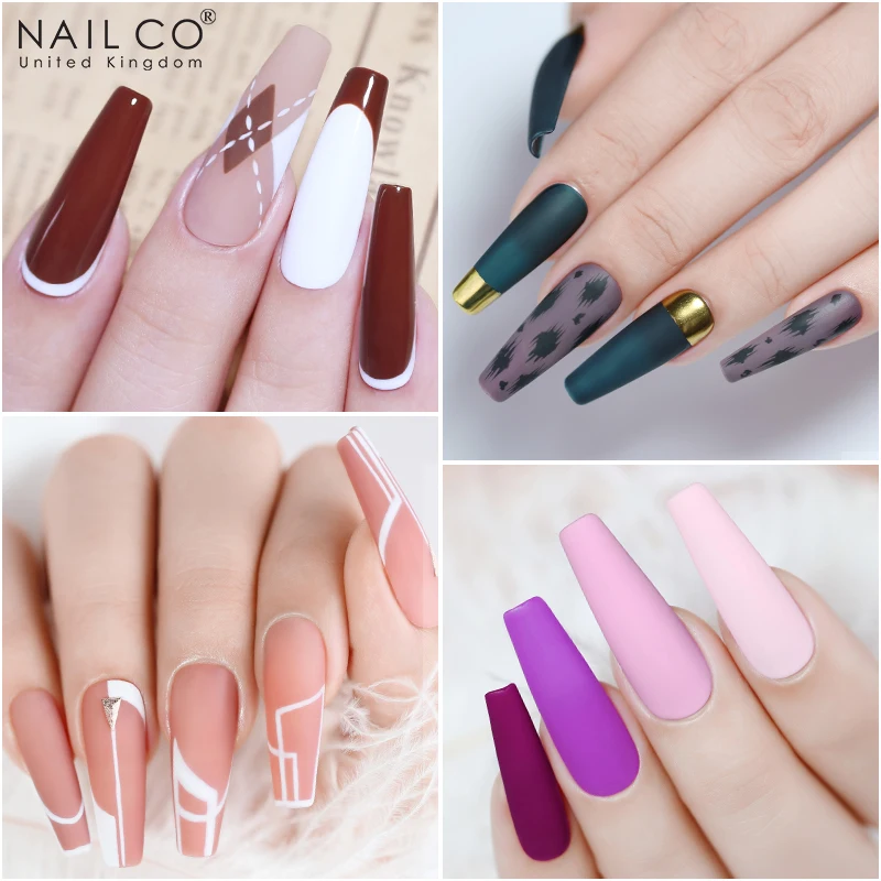 NAILCO Niebieska Seria Kolorów 15ml Letni Lakier Hybrydowy do Paznokci Żelowy Lakier do Paznokci Farba do Stemplowania Tusz Top LED Lakier do Paznokci Soak Off Żel Lak