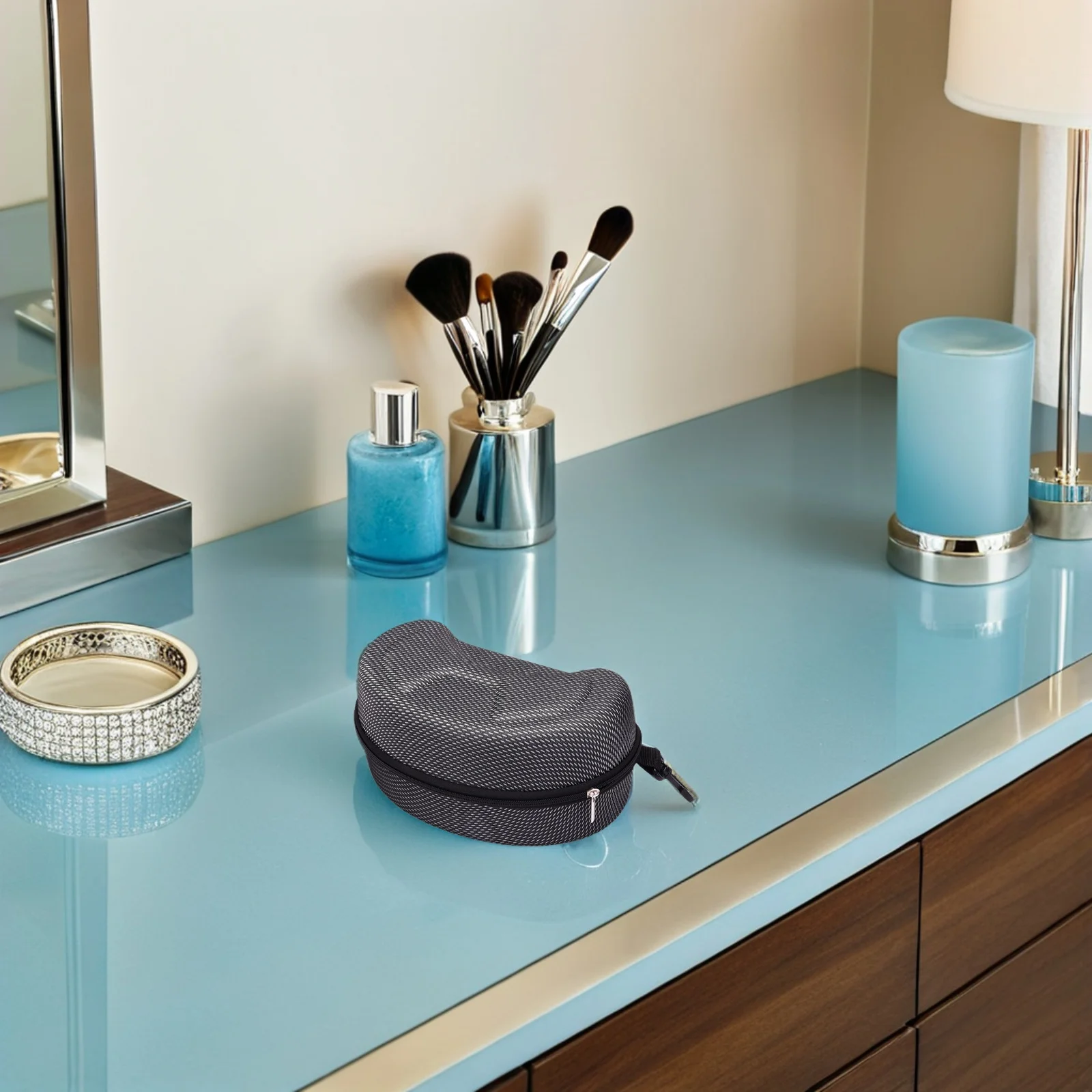 

Большой чехол для лыжных очков Eva, жесткий чехол на молнии, легкий водонепроницаемый противоударный чехол для велосипедных очков, сумка для мотоциклетных велосипедных очков