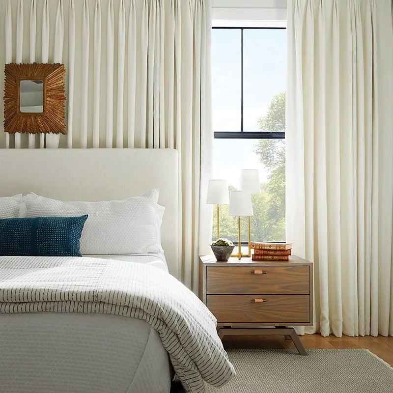 High Quality Electric Vertical Sheer Curtains Fireproof Soundproof Window Shades & Blinds Hotel Draperi for Hotel Resort Villa