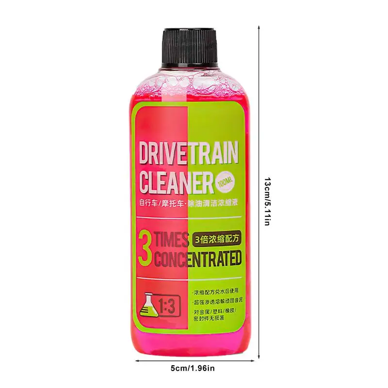 Bicycle Stain Remover Cleaner, 100ml, Concentrado Bike Chain Cleaning, Acessórios de manutenção