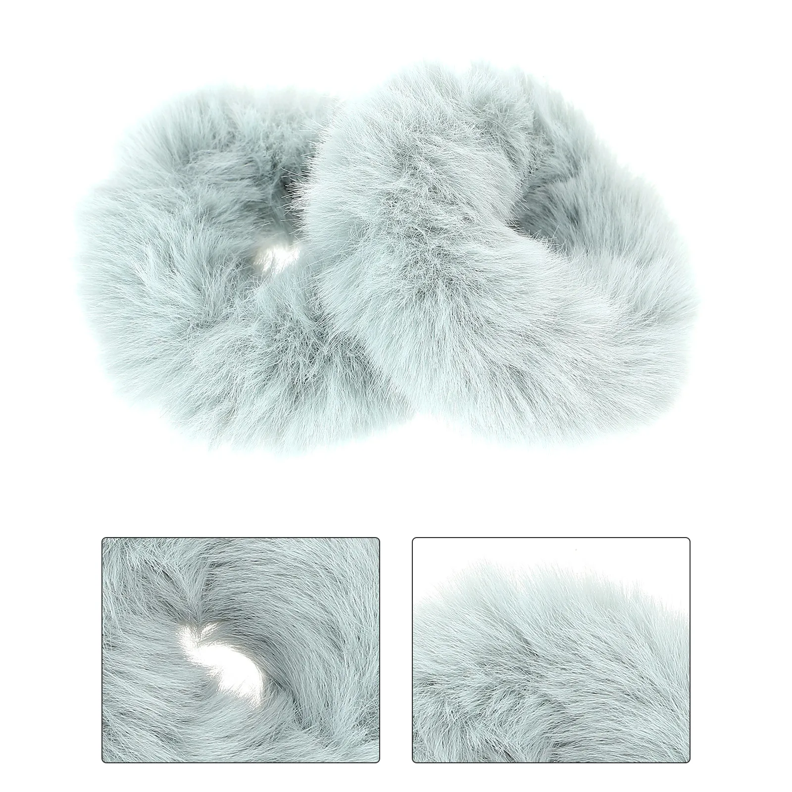 

Fuzzy Ties Elastic Scrunchies Women Ponytail Holders Soft Hair Rings Comfort Accessories Multiple Colors Sizes Hair Care Styling