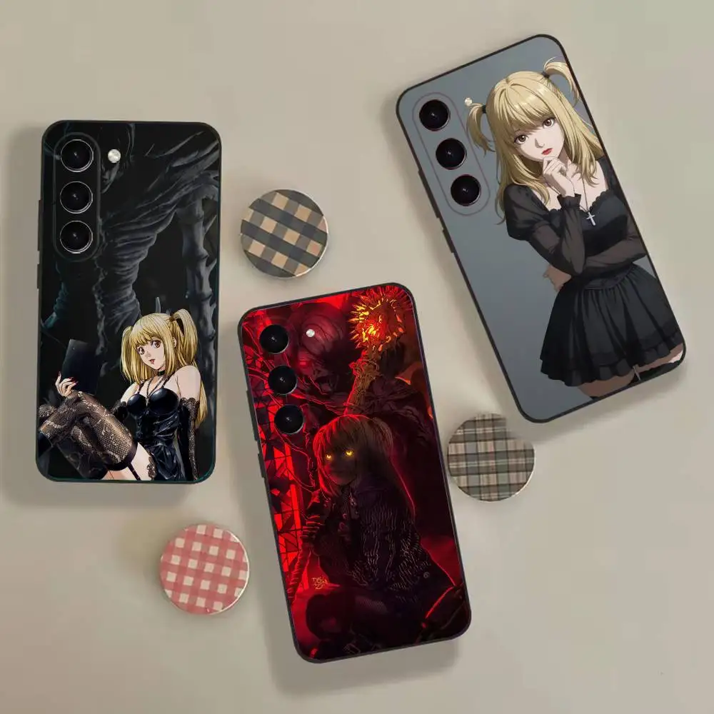 Anime DEATH NOTE Misa For Samsung Galaxy A 22,71,53,52,51,72,73,5G,Note,J7,8,9 Phone Case Soft Black Cover