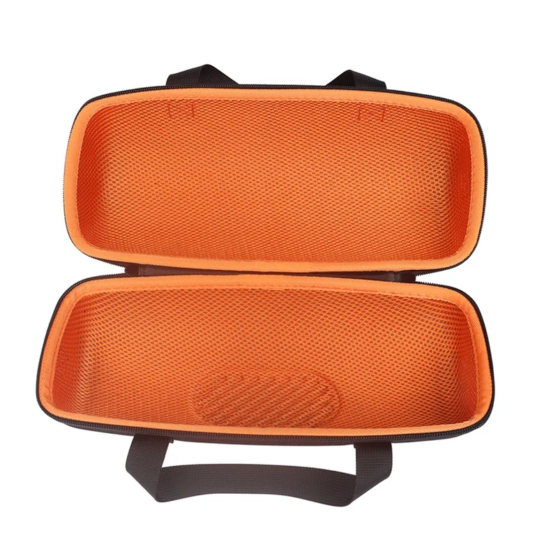 Hard Case for Xtreme 3 Portable Bluetooth Speaker Travel Carrying Storage Holder with Zipper Pocket (Black+Orange)