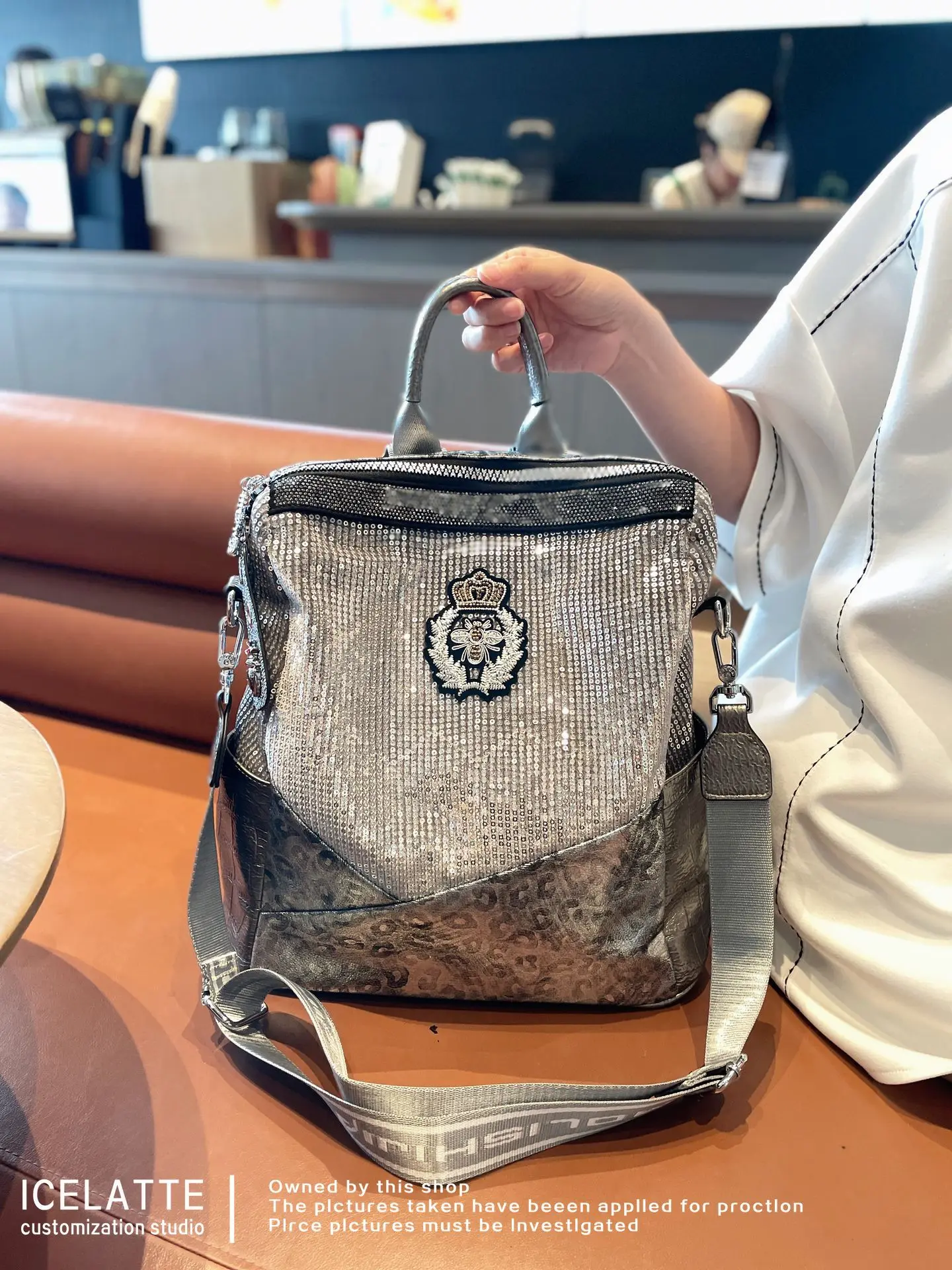 Sequines Women's Backpack 2025 New Fashion Mochila Femenina Casual Large Capacity Travel Rucksack Female Itabag Sac A Dos