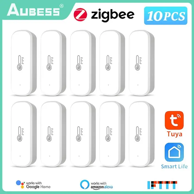 

Tuya ZigBee Temperature Sensor And Humidity Sensor Home Automation Kit Smart Home Assistant Support Smart Life Alexa Google Home