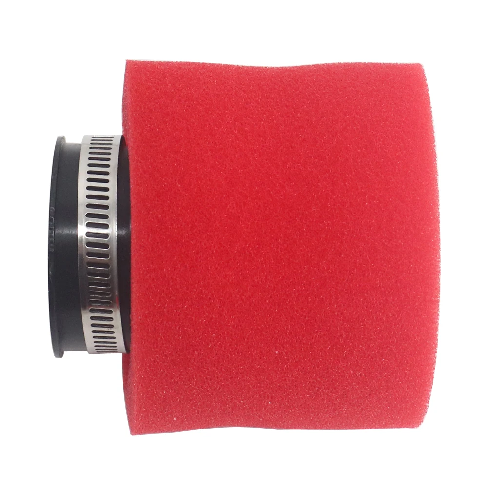 Black and Red Foam Air Filter 35mm 38mm 42mm 45mm 48mm Sponge Cleaner Moped Scooter Dirt Pit Bike Motorcycle