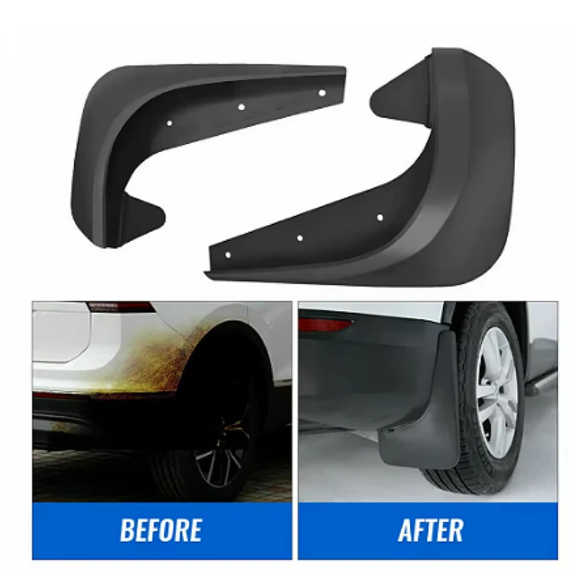 

4pcs Universal Soft Rubber Mudguard Anti-Elastic Flexible Wear Resistant Expandable Anti-Sewage Sludge Car Accessories