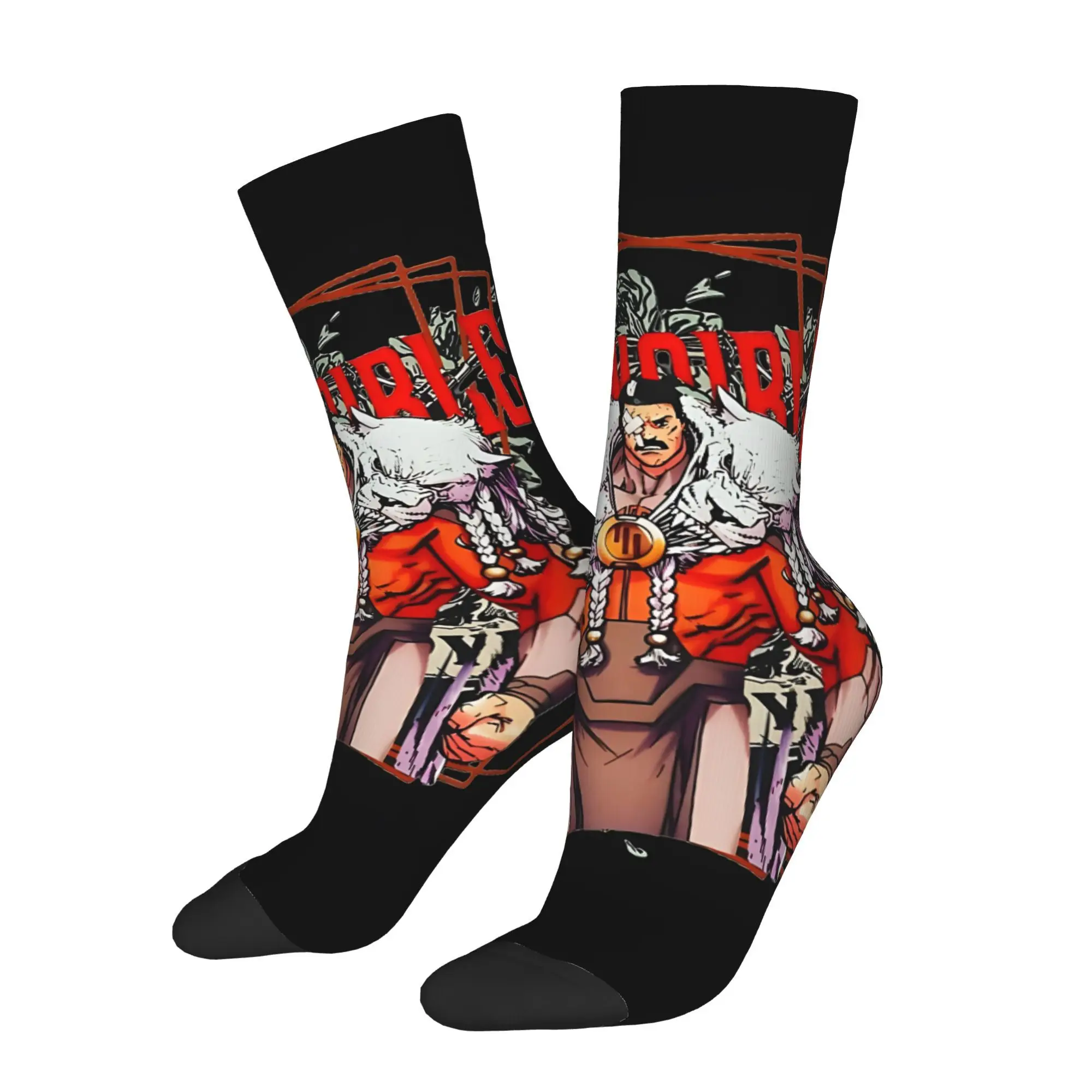 

Funny Happy Men's Socks Animated Pattern Vintage Harajuku Hip Hop Seamless Crew Sock Gift Pattern Printed