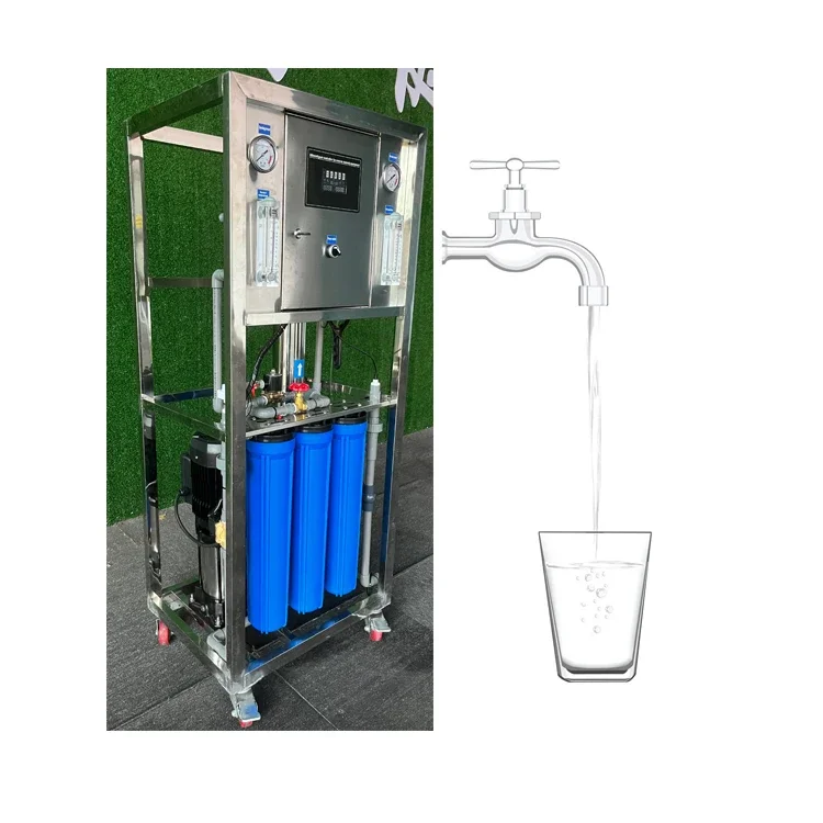 自動ROシステム浄水装置,ポータブル,商用,500 lph