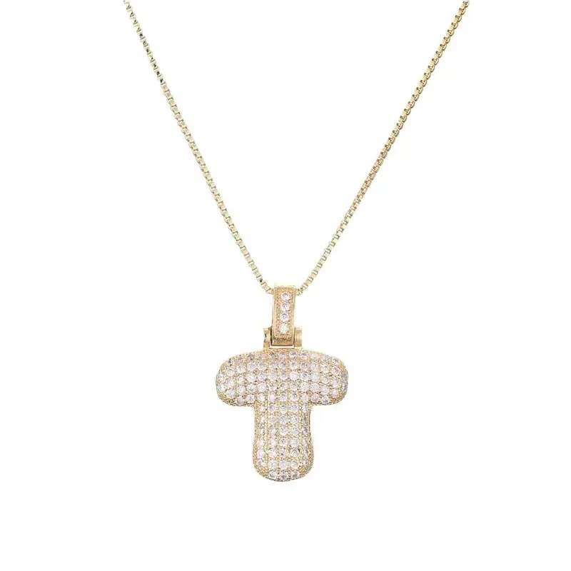 قلادة من الزركون بأحرف إنجليزية جديدة من أمازون للنساء