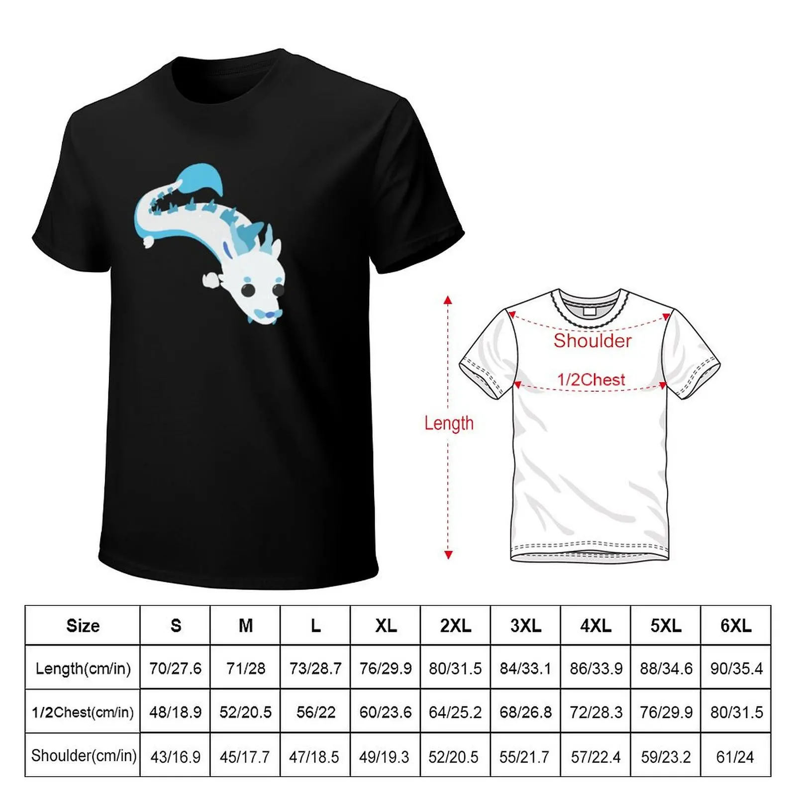 Frost Fury T-Shirt Large Size Casual Short Sleeve Top
