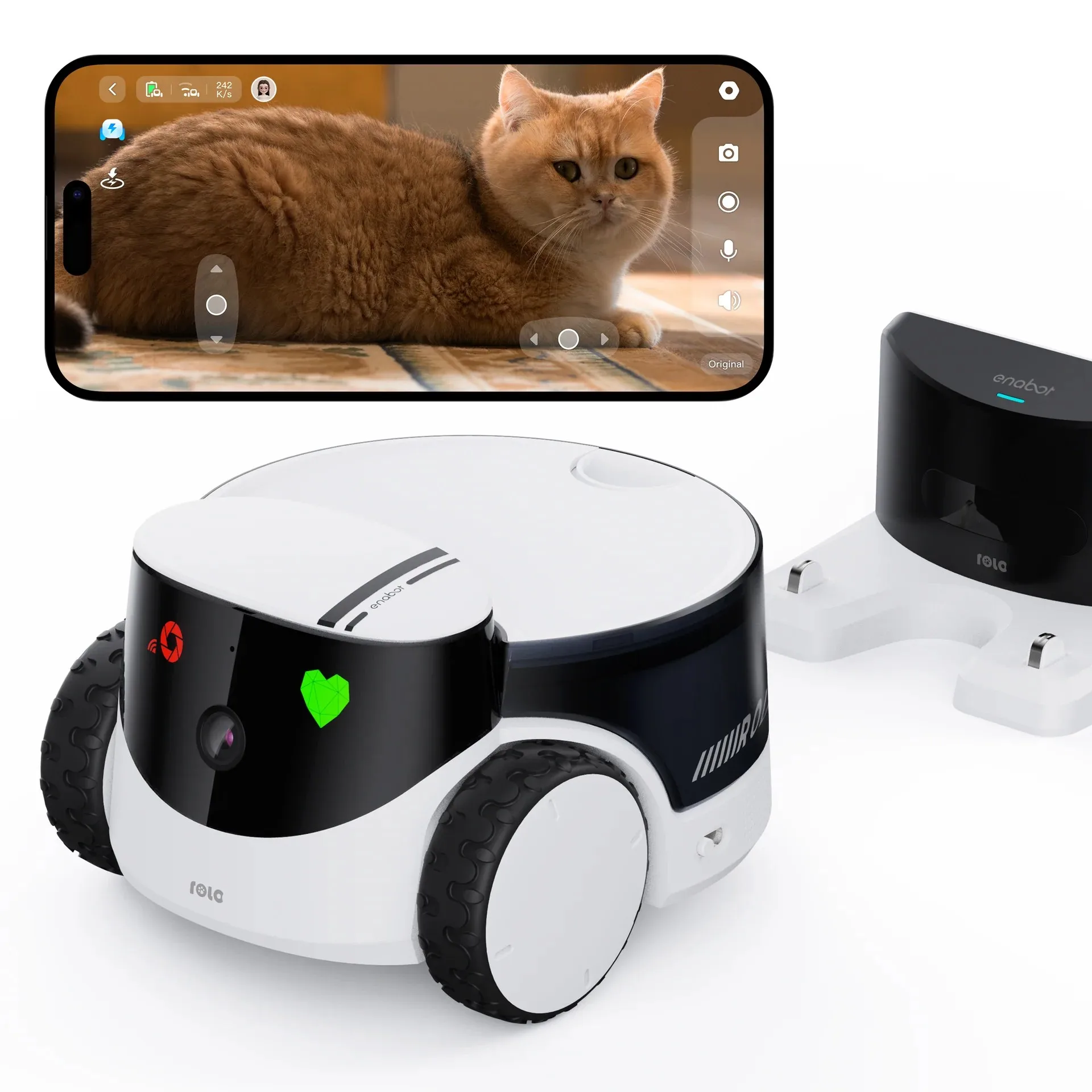 Enabot ROLA PetPal  Pet Companion Robot