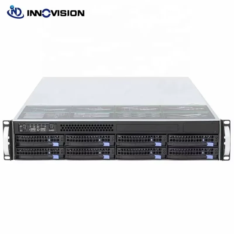 BOLRZO Huge Data Center NVR NAS Storage 2u Rack 8 Bracket Hot Swap Server Case S25608-A06