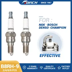 2-8PCS Screw Terminal Ordinary Spark Plugs TORCH B8RH-9 Replace for Candles CR8EH-9(5666) HONDA 98059-58916 Denso U24FER9