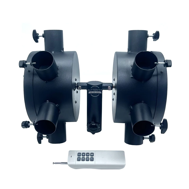 Afstandsbediening Grote Ronde Dubbele Wiel Koude Fontein Podium Effect Machine