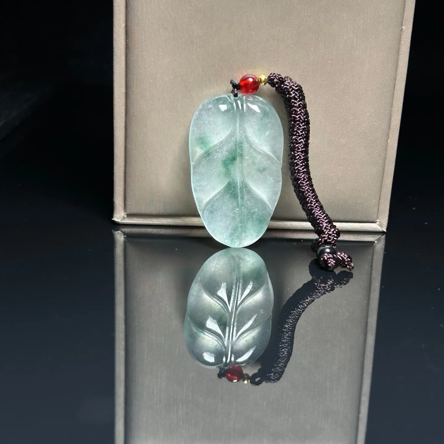 Real Natural High Ice Green Burme Jade Jadeite amulet Pendant & Necklace