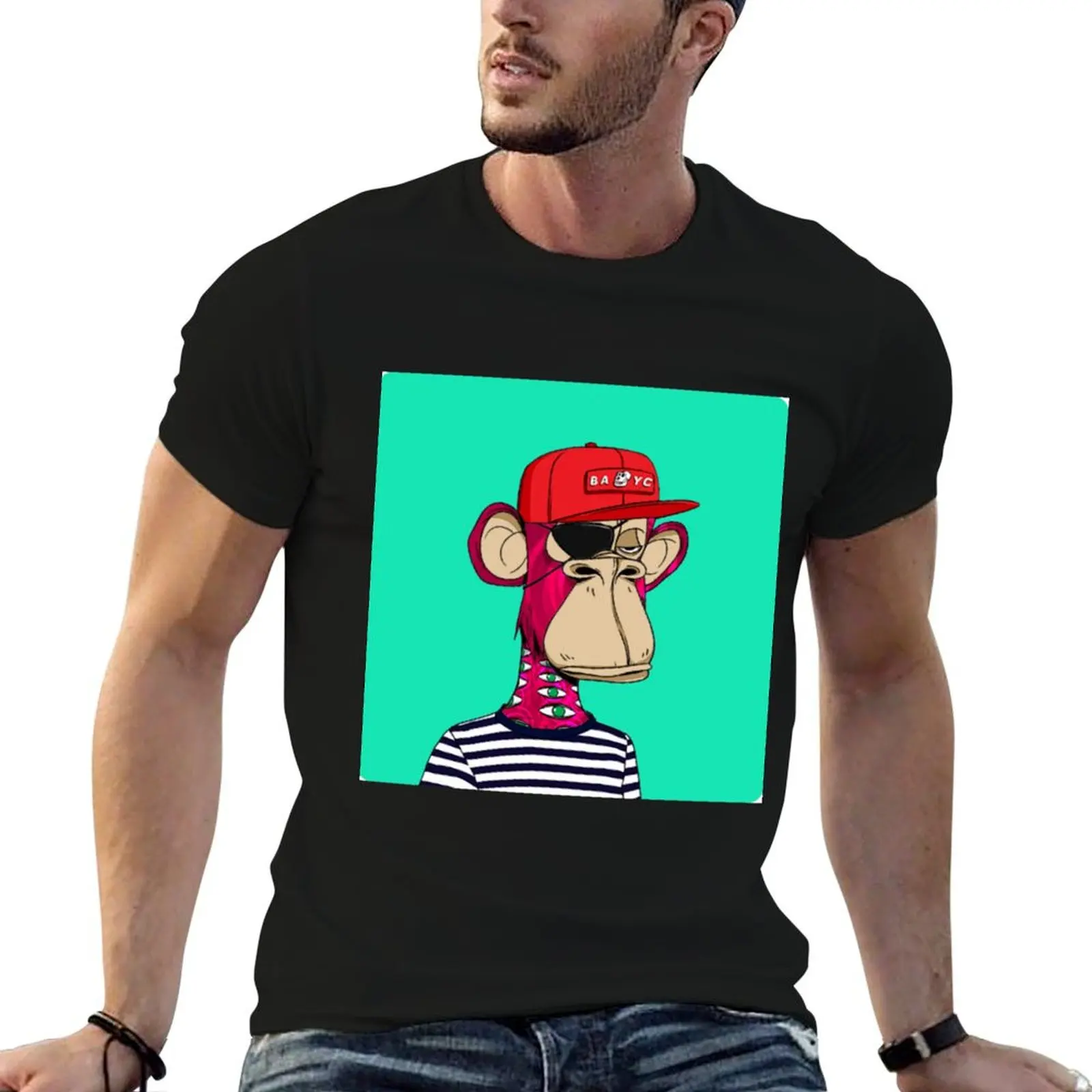 Bored Ape NFT [HI-RES] T-Shirt Basic Simple Casual Short Sleeve Tee