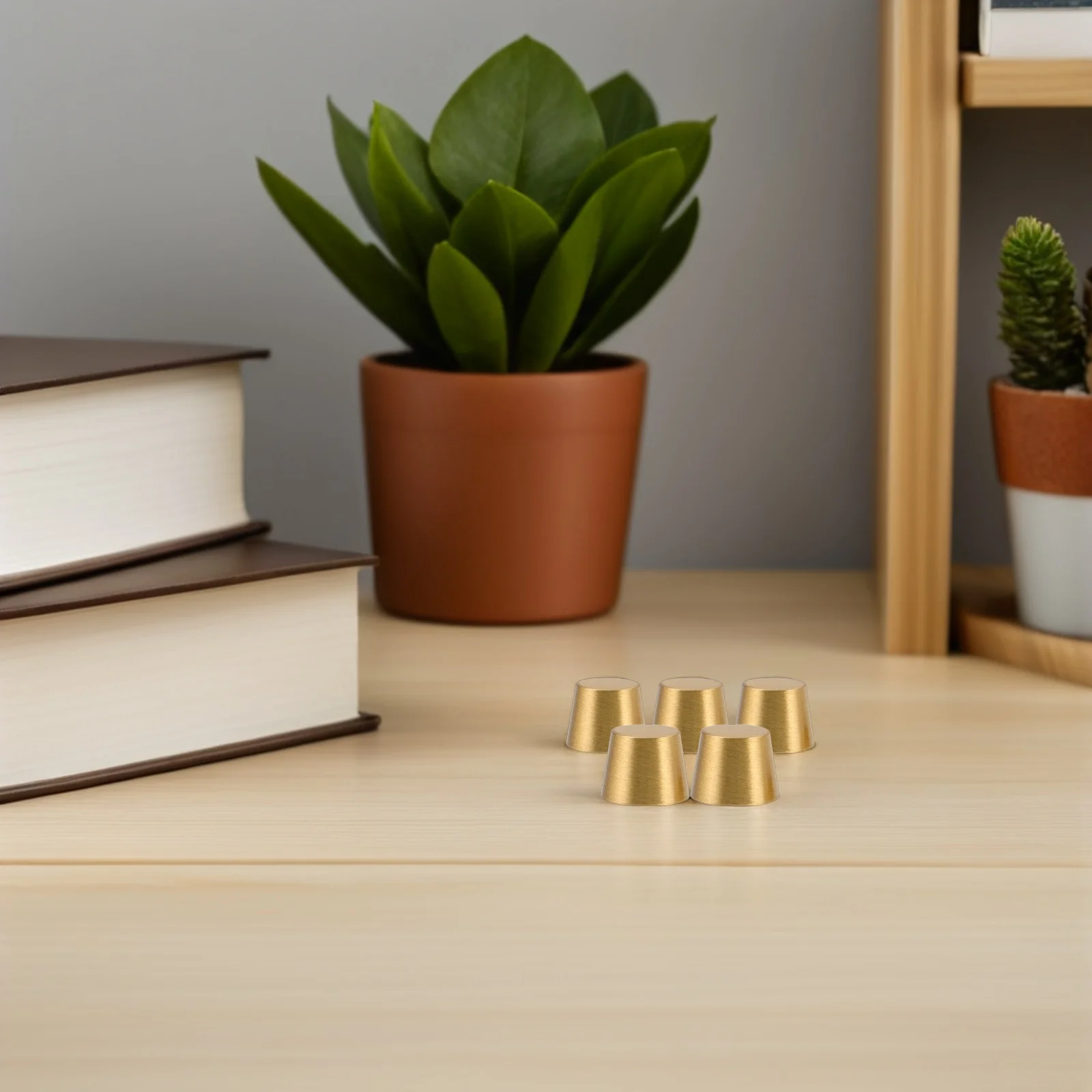 

8Pcs Brass Feet Pads Solid Brass Riser Elevate Wood Cutting Board Jewelry Box Display Tray Furniture Hardware Cutting Board Feet