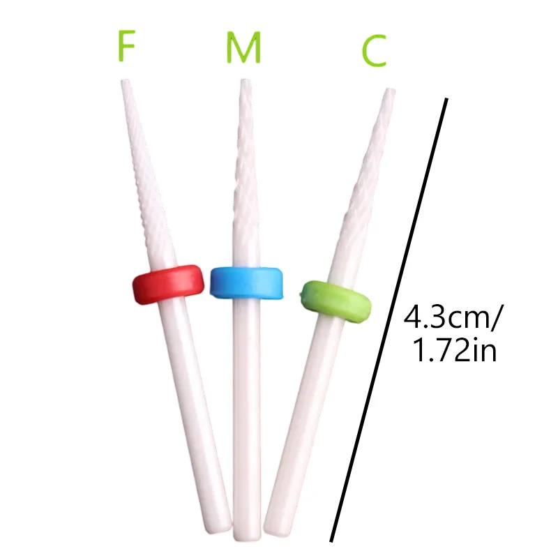 Keramik Fräser Für Maniküre Schleifen Nagel Bohrer Bits Dateien Mühle Maniküre Pediküre Zubehör Werkzeuge Für Entfernen Gel