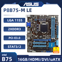 ASUS P8B75-M LE Motherboard LGA 1155 Intel B75 2xDDR3 16GB support Core i3-2130 G2020 3240 2320 3570 3770 G540 cpu Micro ATX