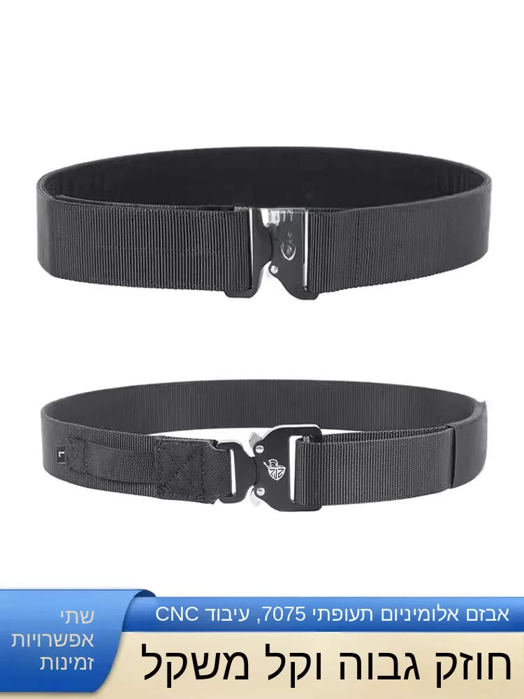 lightweight-aviation-aluminum-metal-tactical-belt-for-men-commuter-casual-pants-belt-snaps-on-off-double-ring-buckle