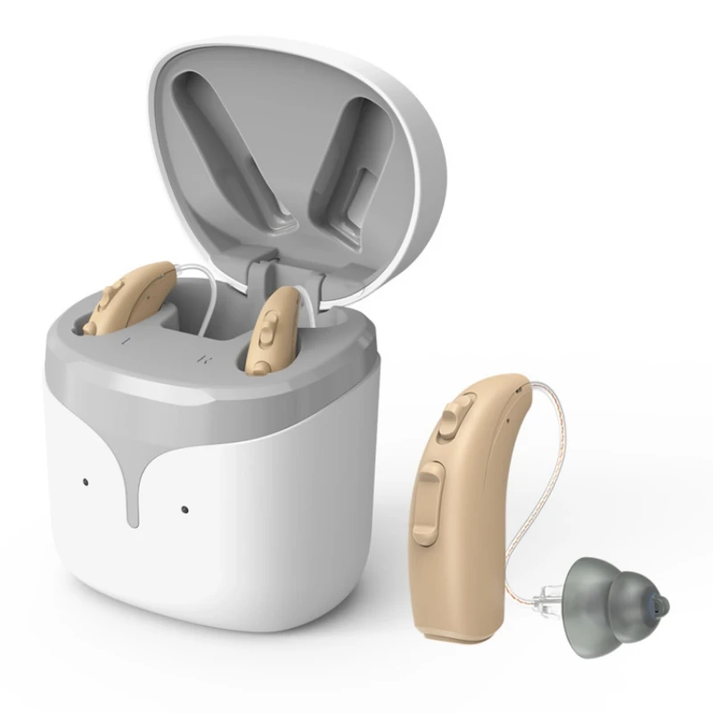 

Rechargeable Digital High Power Hearing Aids Non-Programmable Adjustable Volume Elderly Young Deaf Hearing Aid Headphones