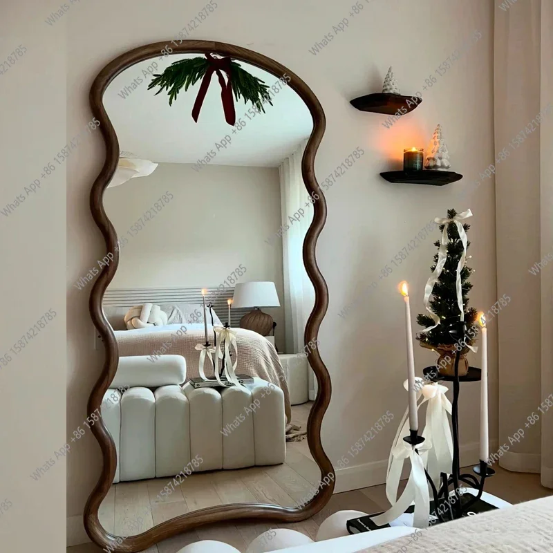 

XS Irregular Funky Mirror Living Room Modern Full Body Standing Girls Bedroom Bathroom Luxury Mirror Men Espelhos Home Products