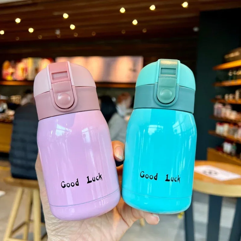 Mini Thermos Cup 200ml/360ml Pocket Cup Stainless Steel Thermal Coffee Mug Vacuum Flask Insulated Hot Water Bottle Kids Gift