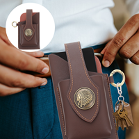 Wallet Mobile Phone Pocket Travel Gym Belt Canvas Messenger Bag Pu Men Waist Pouch