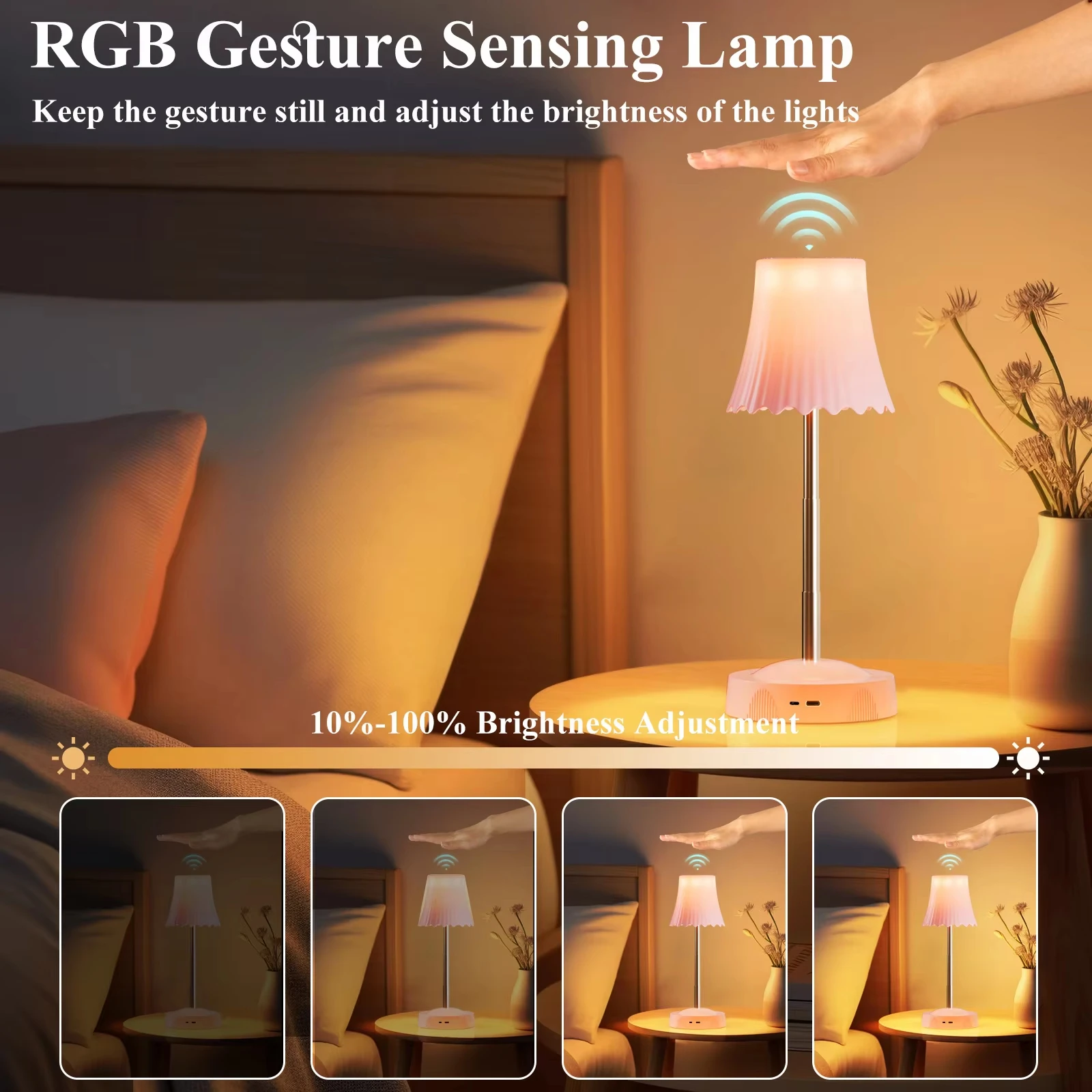Lampa stołowa LED, ładowalna, – Ambient Lighting Decor For Room recenzja i cena