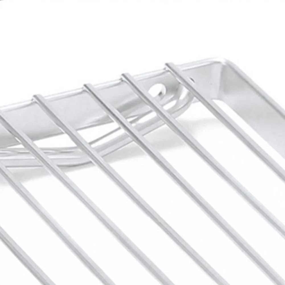 /Stainless /Steel /Adjustable Height Grill Rack Foldable Portable Camping Stove Stand Mesh Structure For Outdoor Cooking Utensil