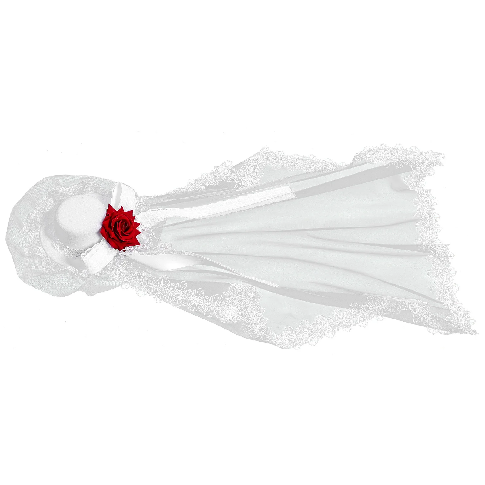 

Vintage Lolita Mini Hat Veil Bridal Headpiece for Tea Party Wedding Veil Hair Clip Elegant Veils for Women Party Hat Hair Clip