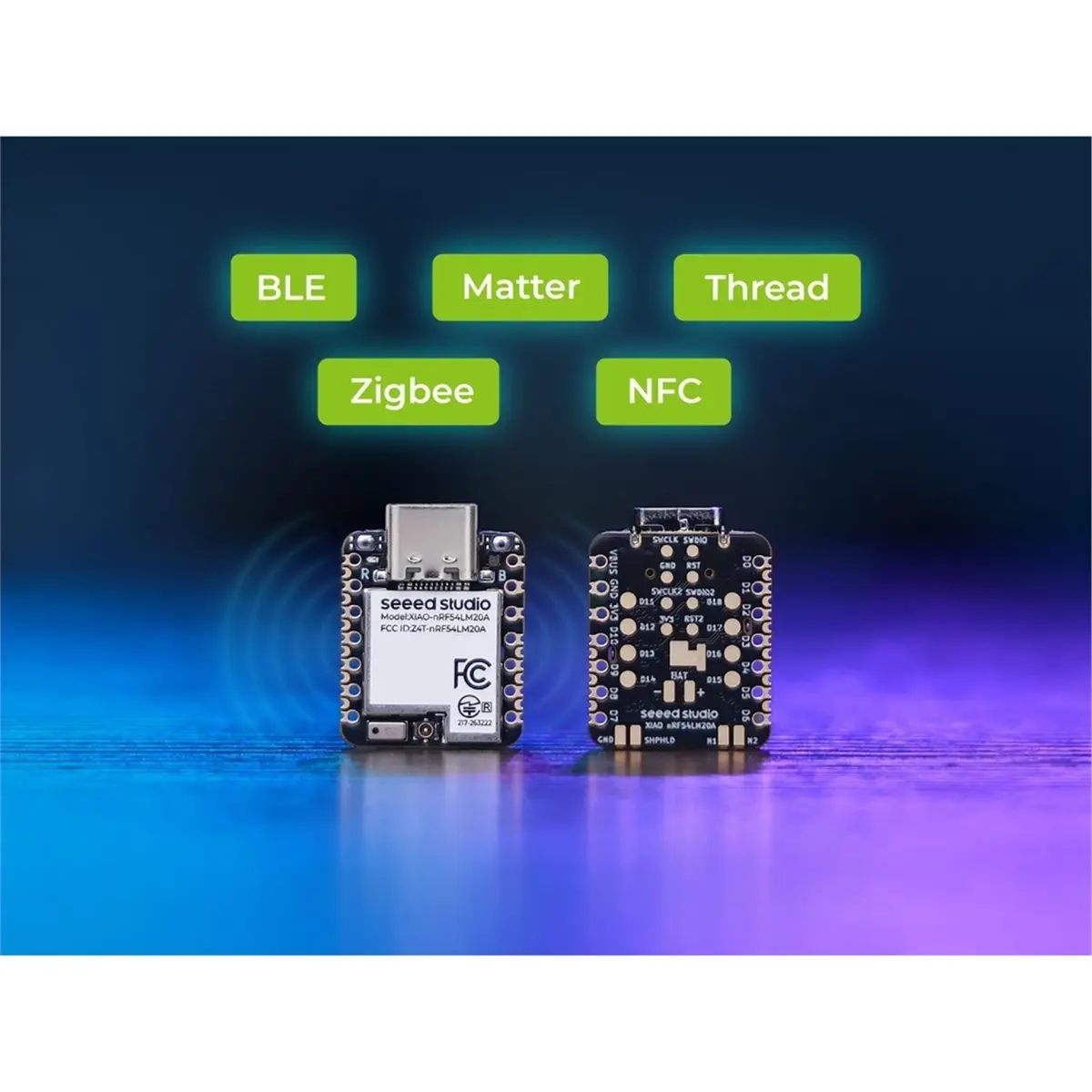 XIAO NRF54LM20A Sense Wireless Dev Board Powerful SoC Support BLE 6.0, Matter, Thread, Zigbee, 2.4 GHz Un-Soldered