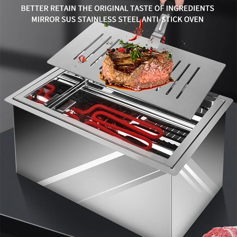 Touch control New design 2000W stainless steel  Radiant-cooker for hotel bbq electric stove