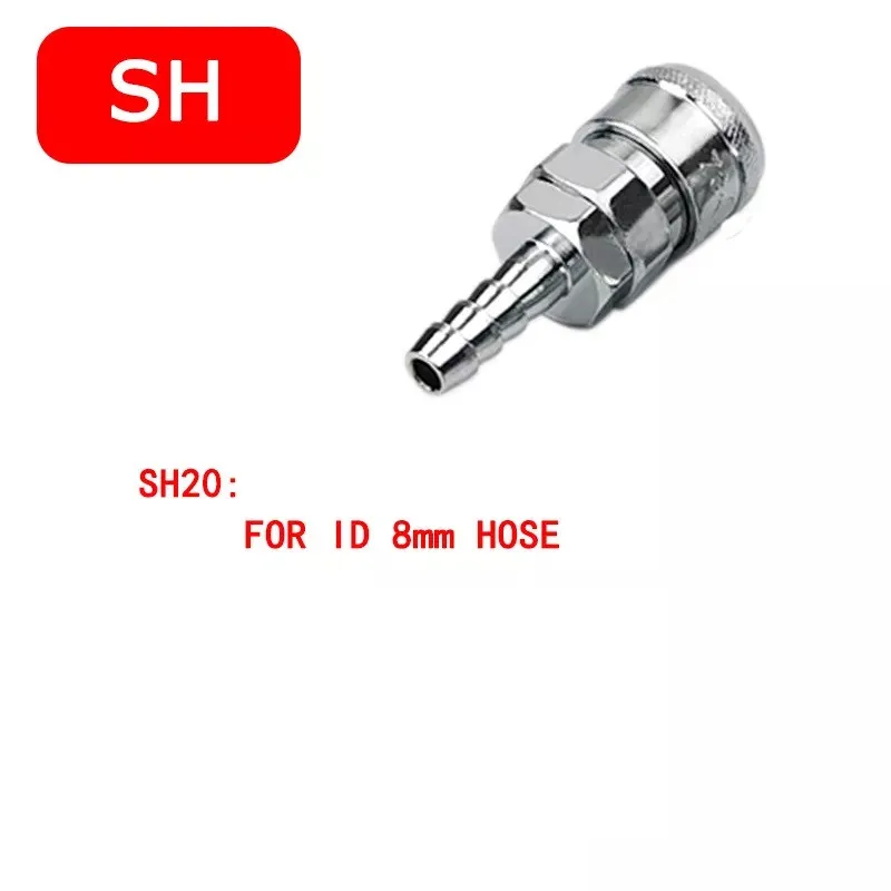 Air Pneumatic Fitting High Pressure Coupling Air Hose Quick Connector Pneumatic Fittings Air Compressor Hose Quick Couple