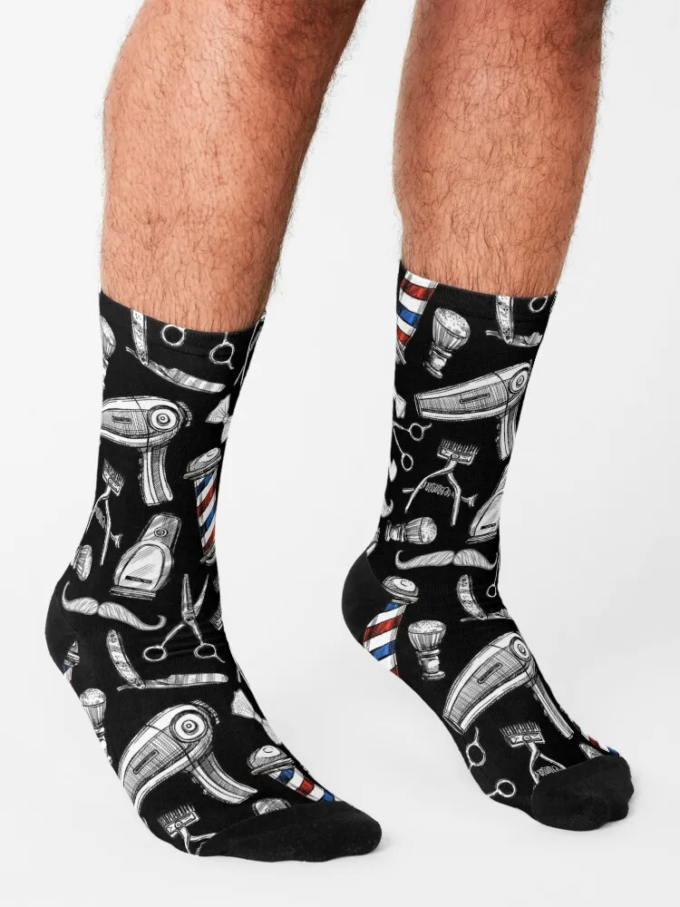 Chaussettes de salon de coiffure pour hommes et femmes, chaussons de randonnée non ald, chaussons de coiffeur