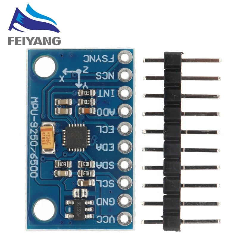 MPU-9250 GY-9250 9-axis sensor module I2C/SPI Communications Thriaxis gyroscope + triaxial accelerometer+triaxial magnetic field