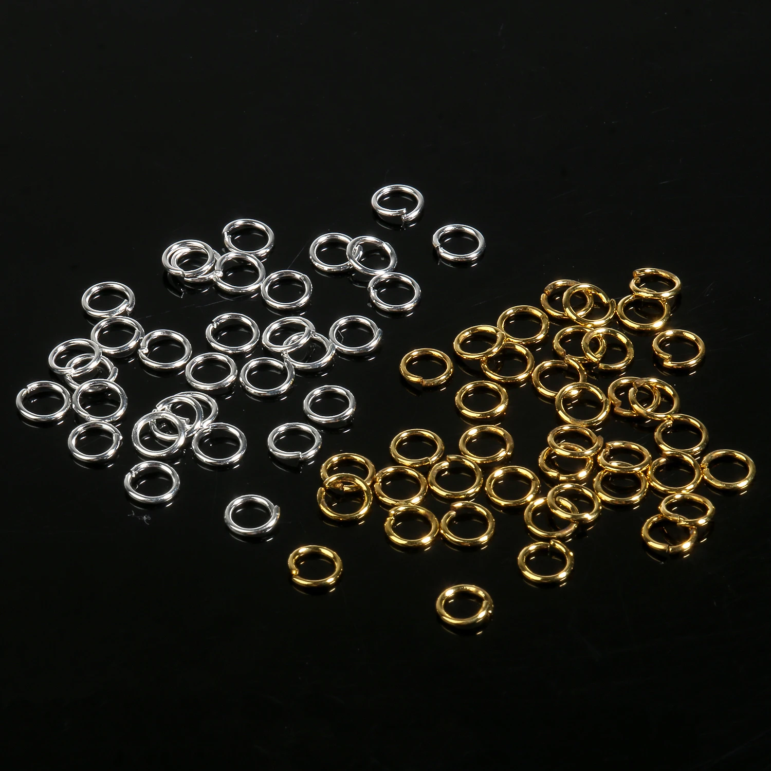 4-10 Mm Goud Zilver Mix Kleuren Open Jump Ring Connectoren Voor Ketting Bracelect Sieraden Maken Diy Accessoires Groothandel