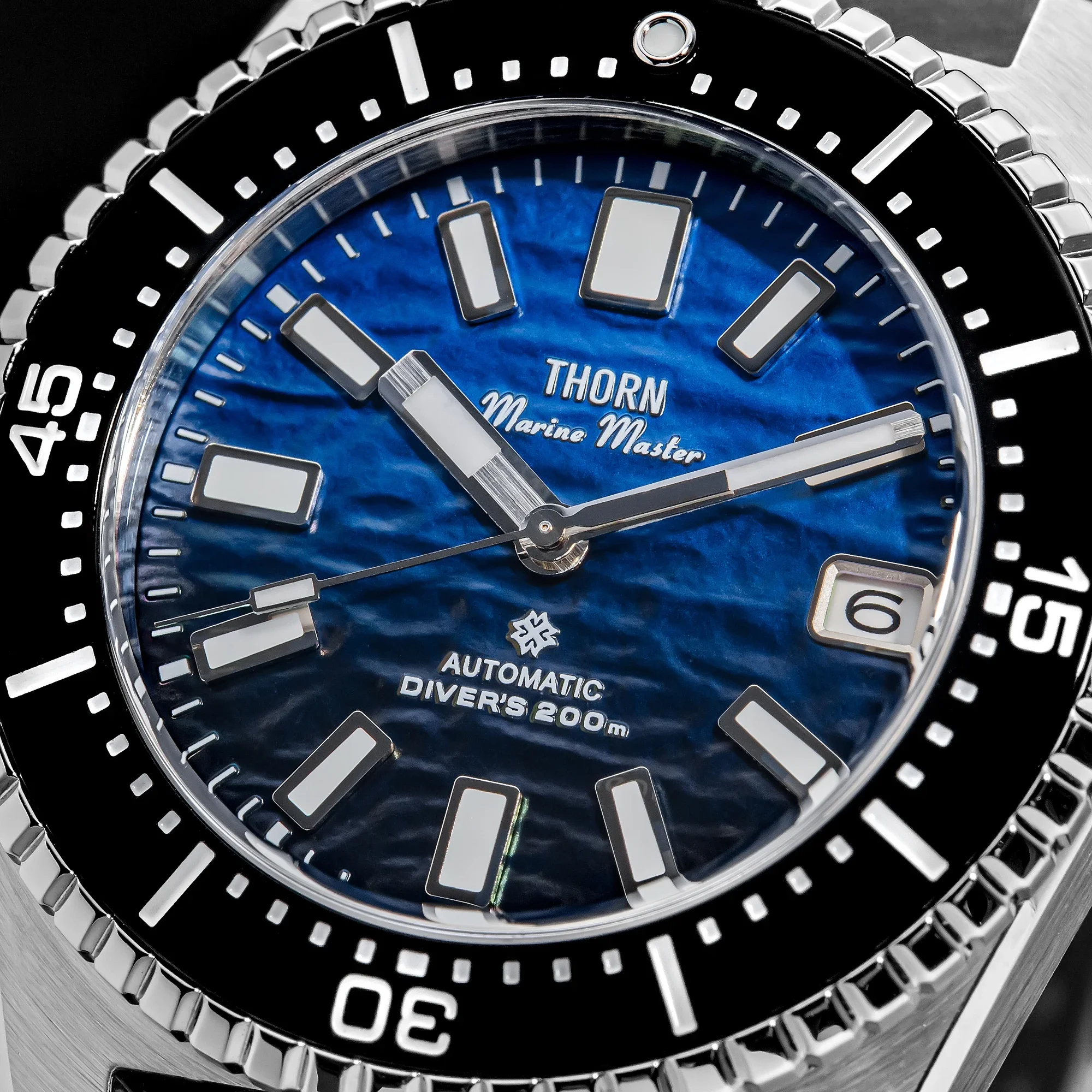 [SHY-042]THORN Vollautomatische Mechanische NH35A Uhr mit 316L Stahlgehäuse, Herren-Taucheruhr mit Leuchtziffern, Geschenkidee – Detail 18