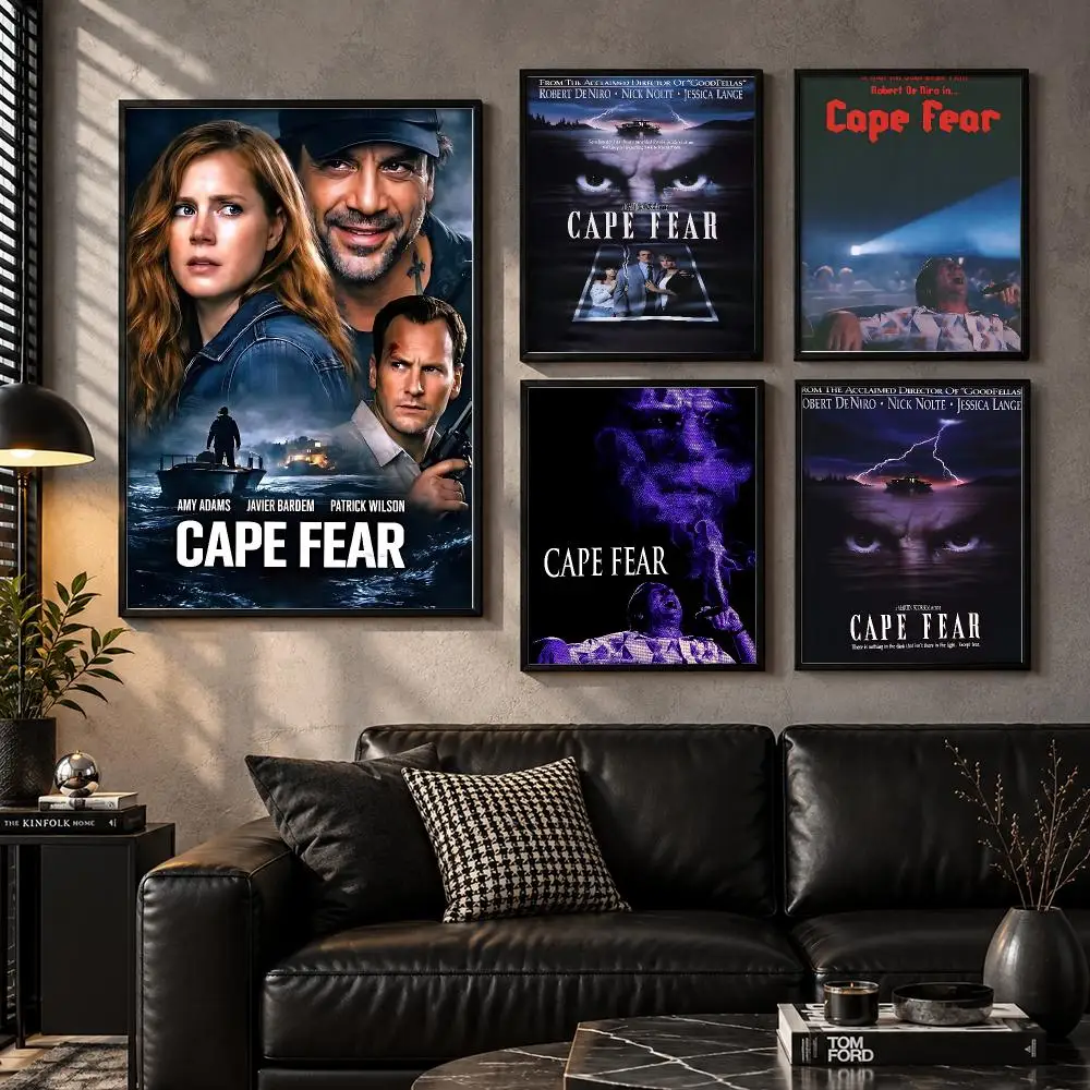 Cape Fear Revenge Paranoia Crime Thriller Classic Poster Self-Adhesive Unframed Fashion Wall Prints for Office & Home Decor