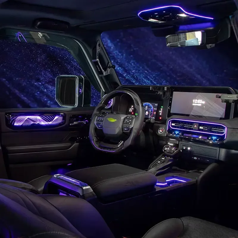 Hot Selling Full Car Ambient Lighting Mobile Controlled Interior Lights for 2024-2025 Prado LC250 Accessories