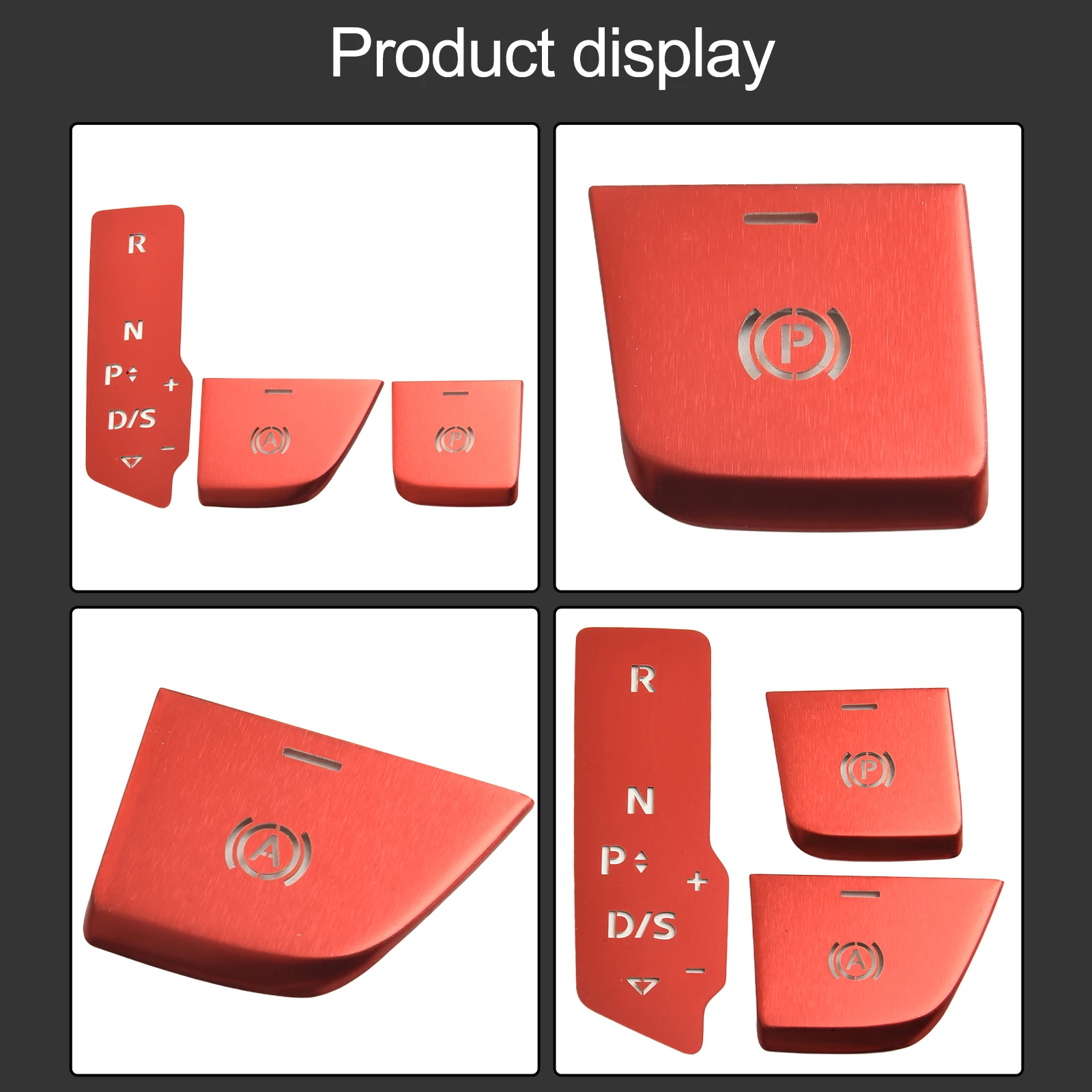 Q5 Gear Shift Sticker Center Console Trim Vehicle Upgrade Car Decoration Scratch Cover Red Color Strict Factory QC Test