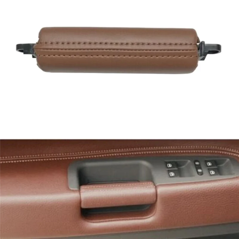 

Trending Car Interior Door Pull Handle Trim 7L6867161 For VW Touareg 2003-2010 Parts Side Door Handle Inner PU Leather LHD RHD M