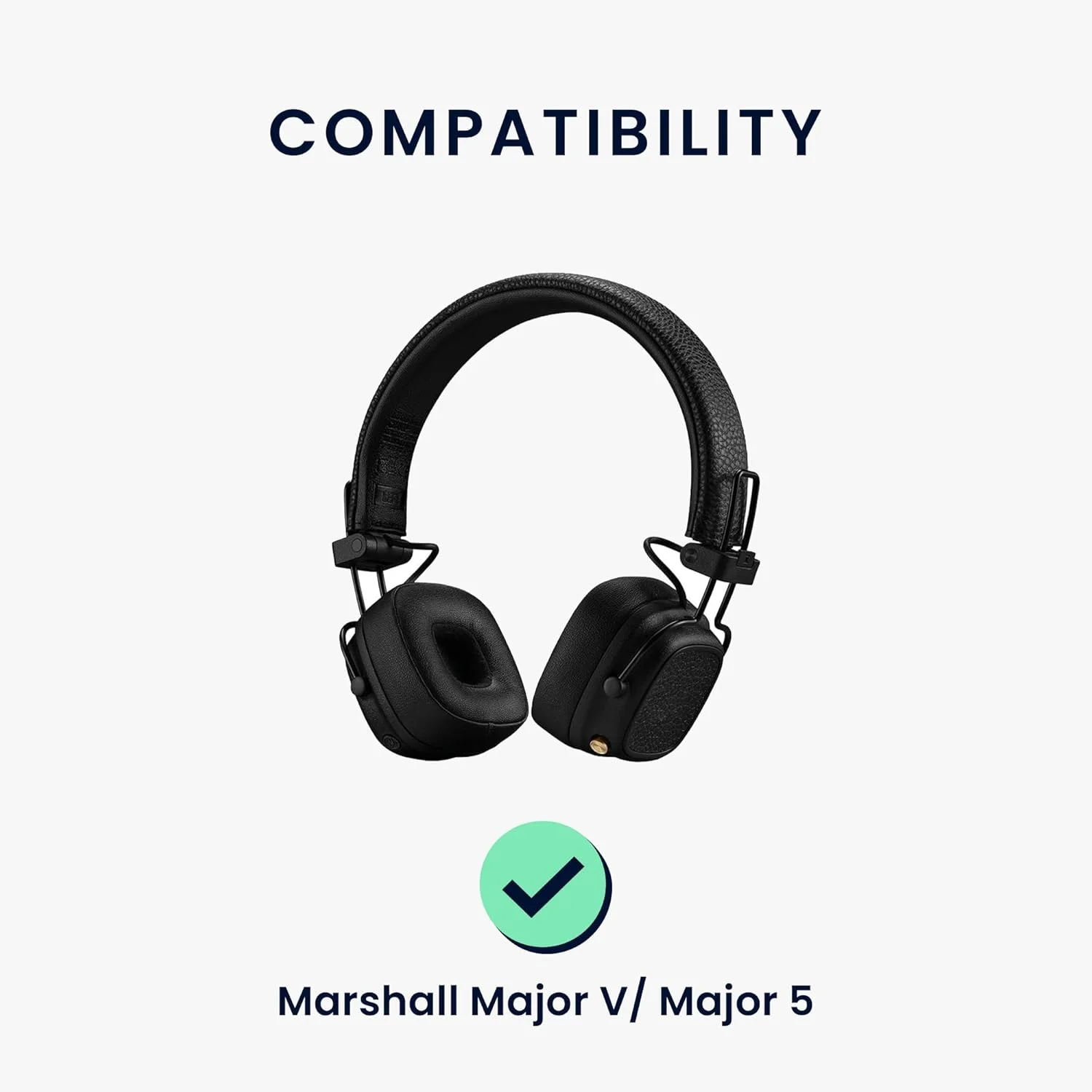 KUTOU Marshall Major  III/IV/V Ear Pads Replacement Ear Pads Cushions Compatible with Marshall Major 5 Major V  With Headband