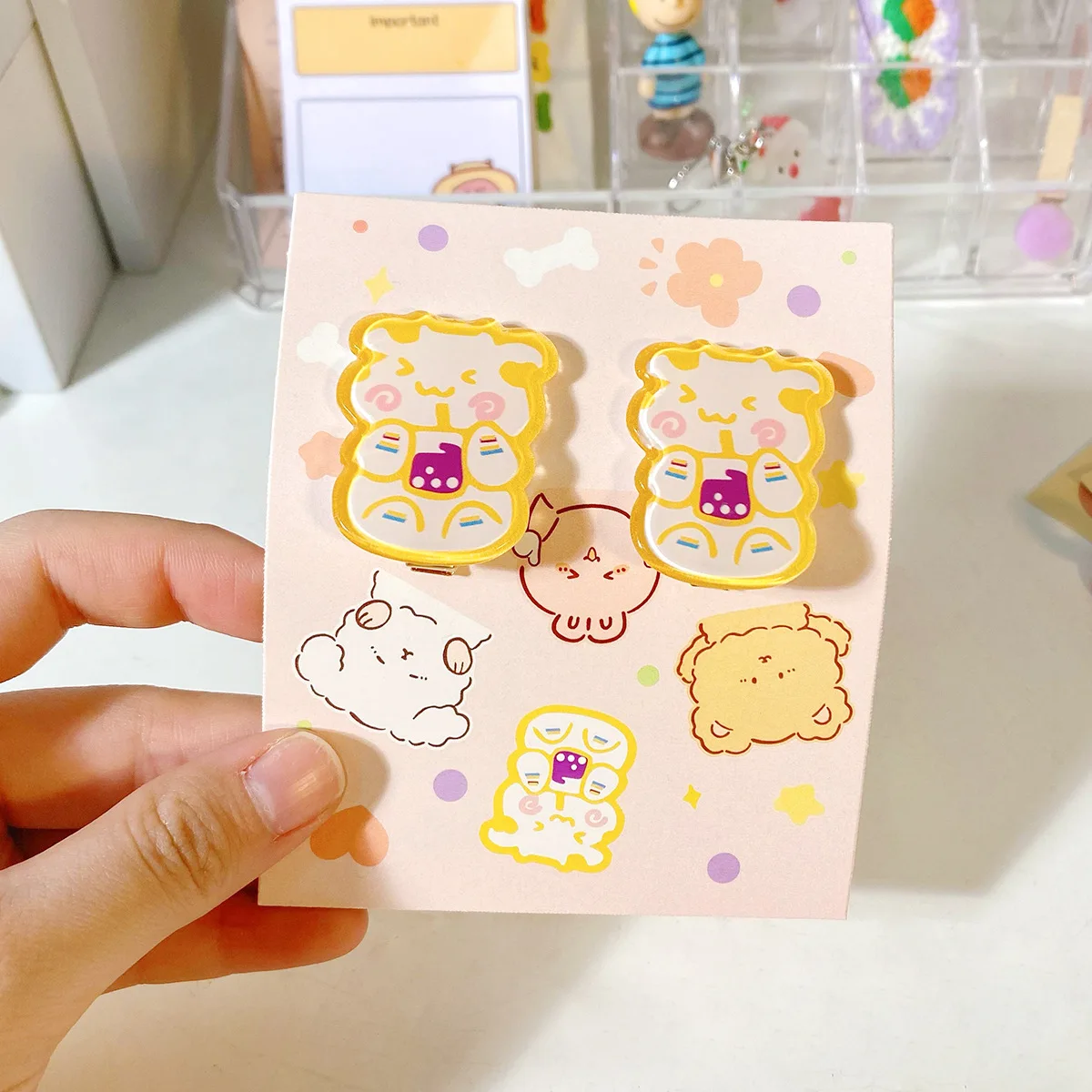 Creative Folder Ins Cartoon Ledger Decoration Clip Multifunctional Stationery Data Fixed Clip