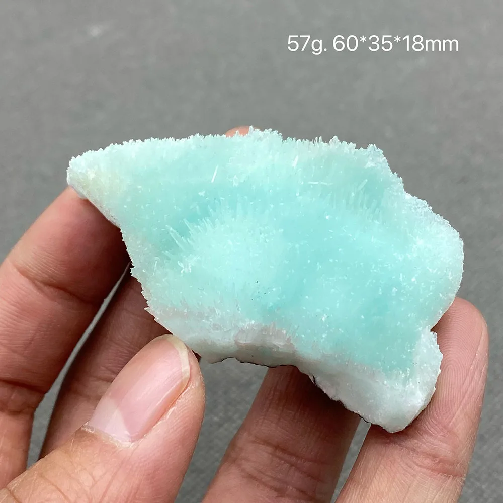 

100% natural blue aragonite crystal mineral specimen collection