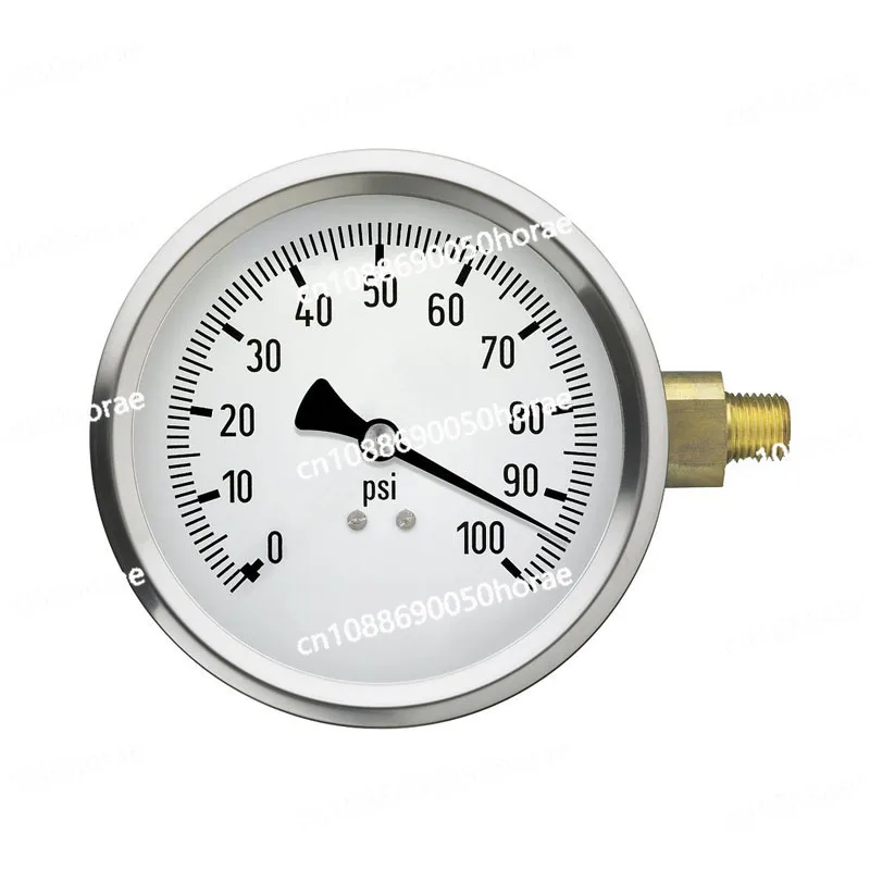 Instrument Direct Supply Stainless Steel Shock Resistant Ammonia Pressure Gauge YXC-100 Series Pressure and Pressure Gauge